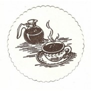coffee cup and pot coaster